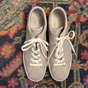 Rothy’s Lace Up Sneaker Storm/Grey 10.5